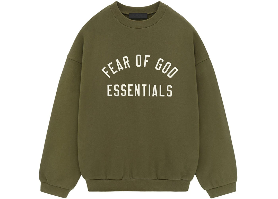 Fear of God Essentials Fleece Crewneck Military