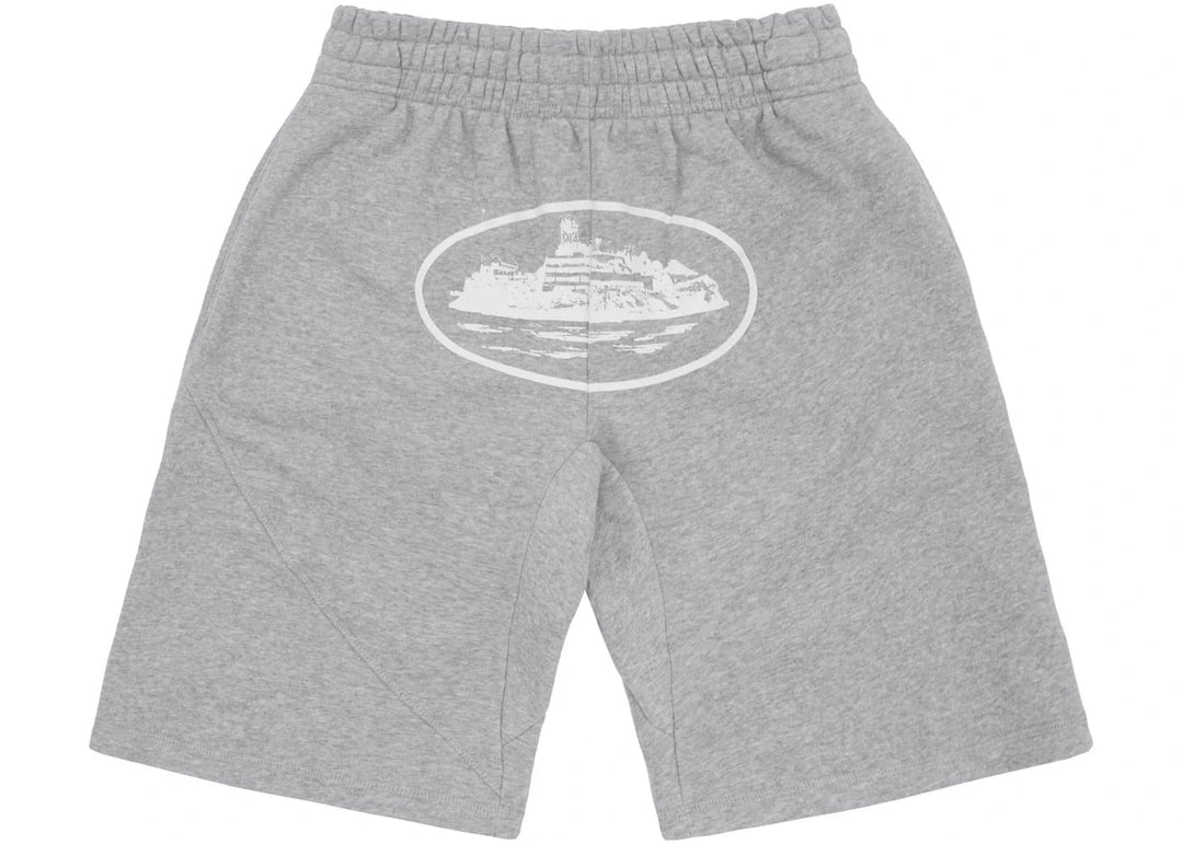 Corteiz OG Alcatraz Shorts Heather Grey