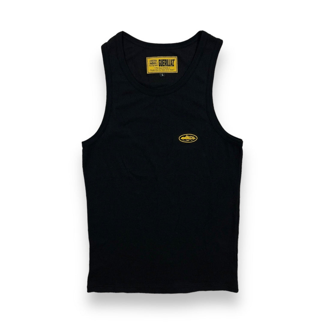 Corteiz Bolo Essentials Tank Top Black/Gold