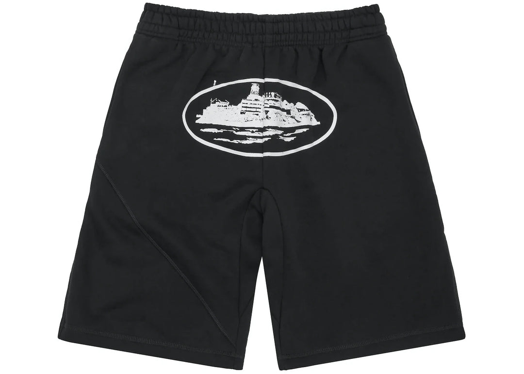 Corteiz OG Alcatraz Shorts Black