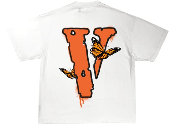 Juice Wrld x Vlone Butterfly T-shirt White