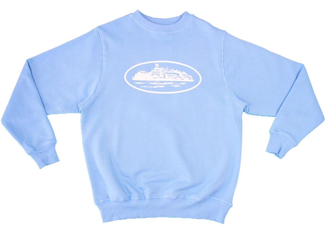 Corteiz Alcatraz Crewneck Sweatshirt Baby Blue