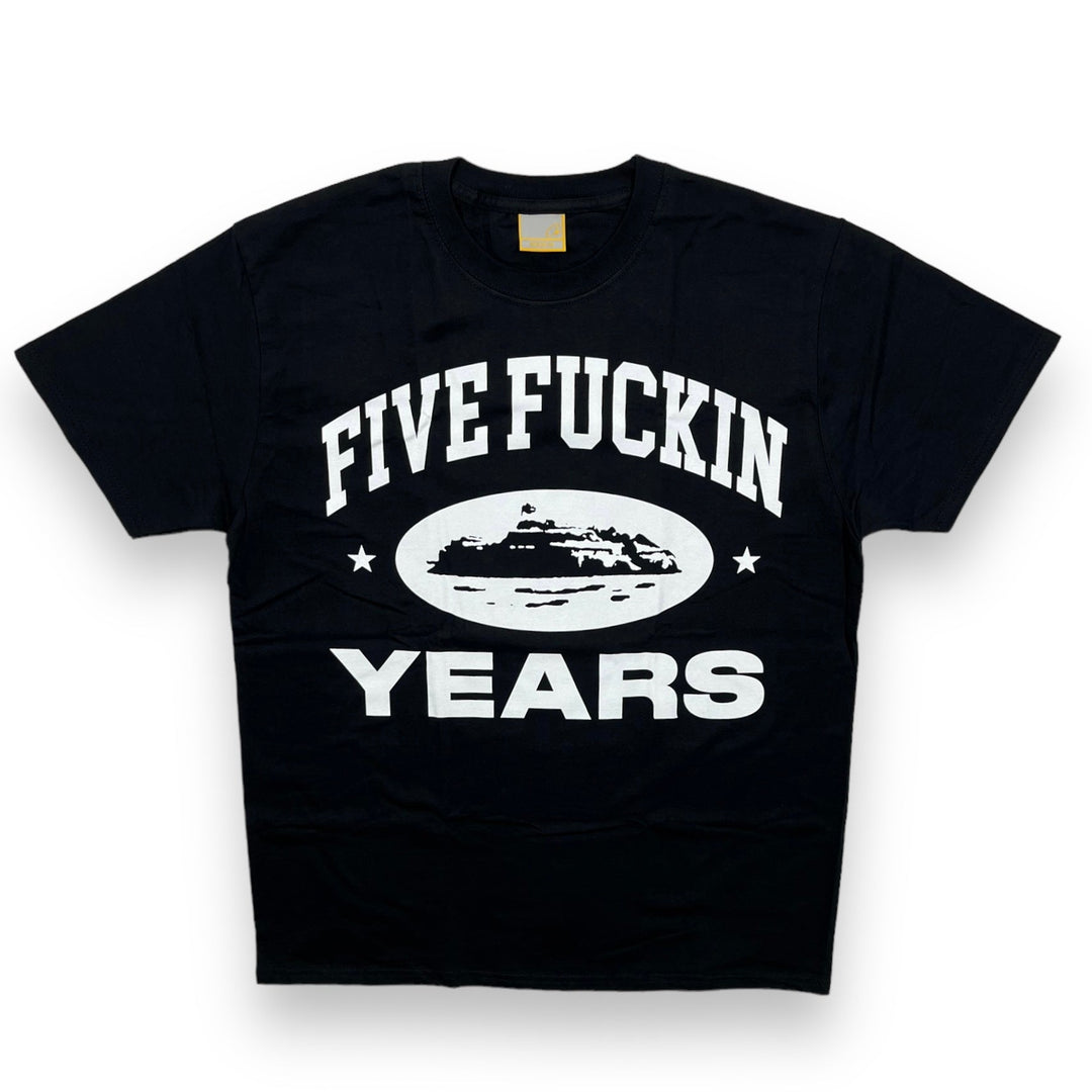 Corteiz Black 5 Years Tee