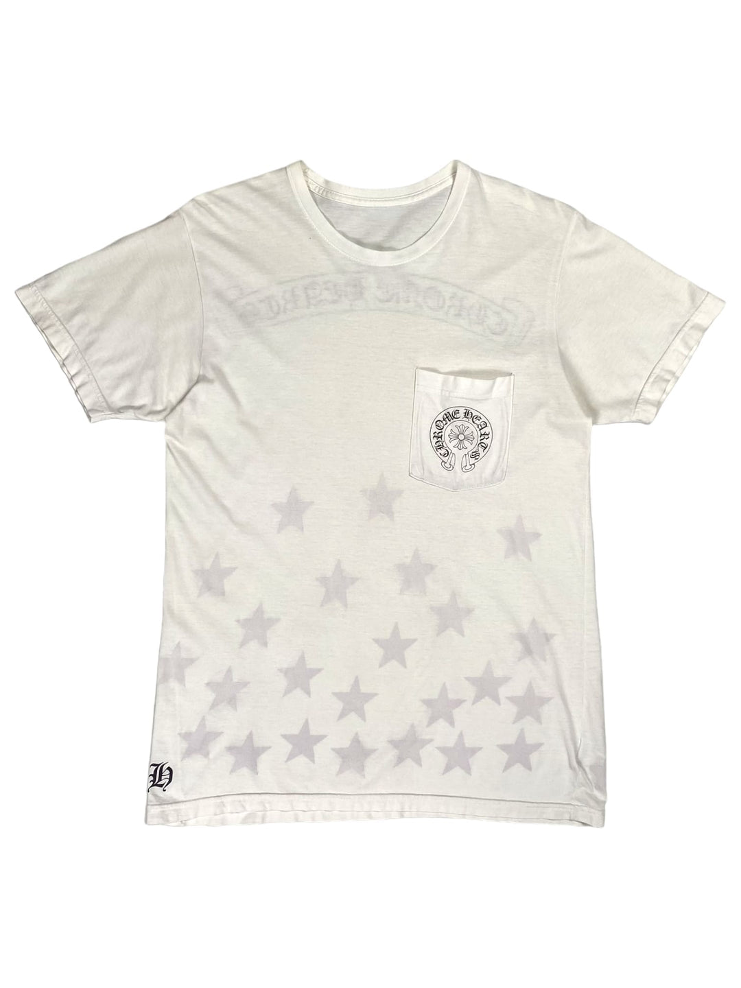 Chrome Hearts White Stars Logo Tee