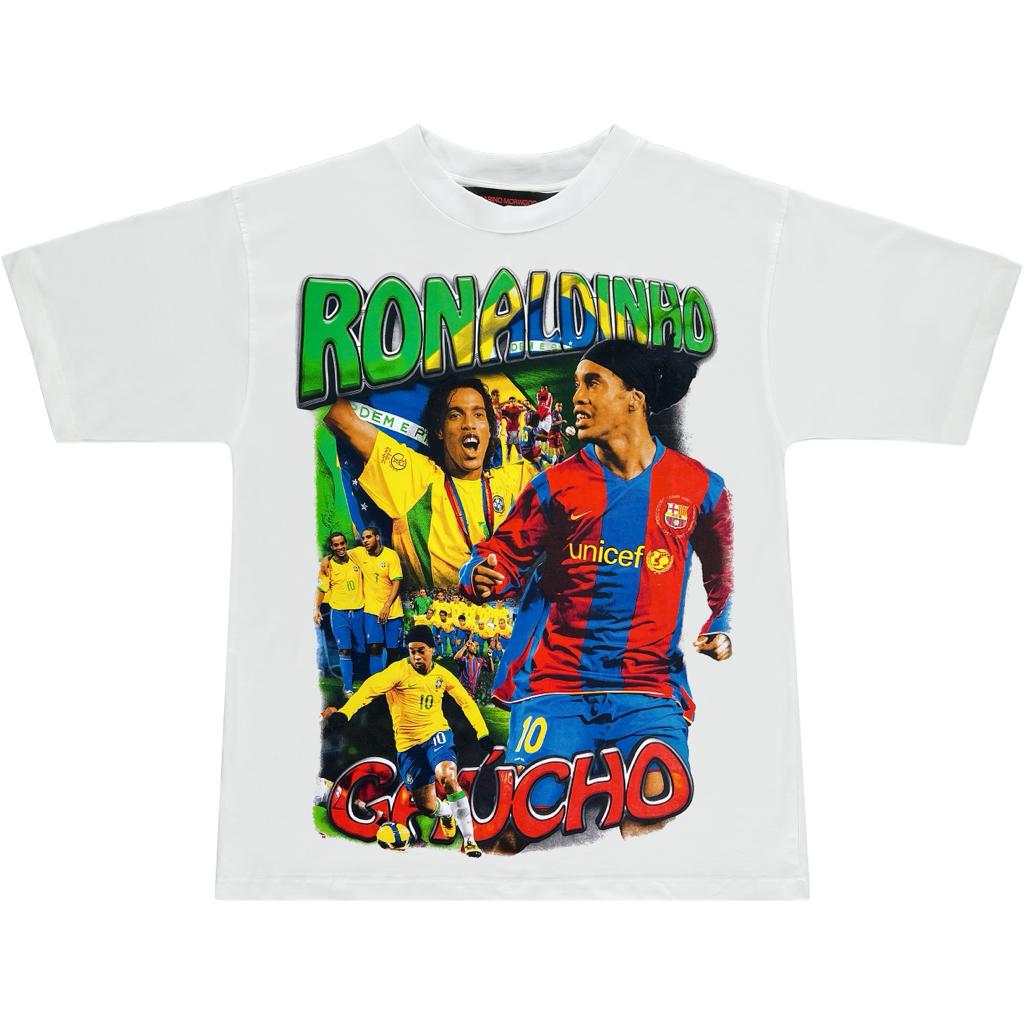 Ronaldinho Bootleg T-Shirt Weiss