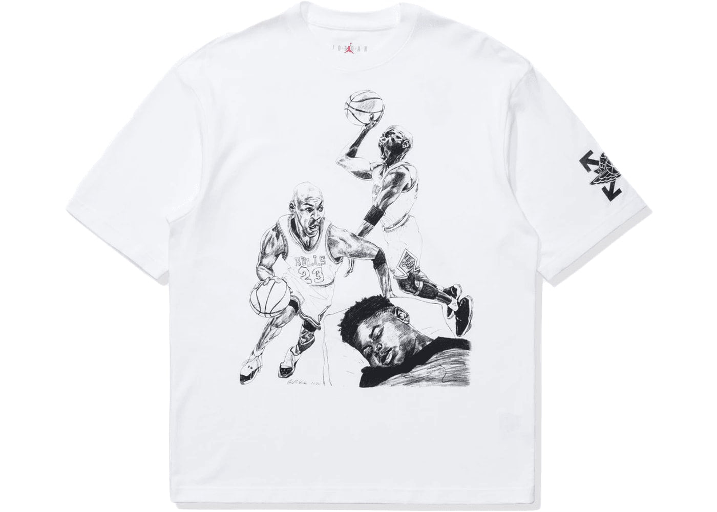 OFF WHITE x Jordan T shirt White BIBO