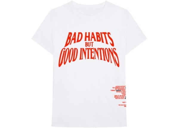 Nav x Vlone Bad Habits Tee White